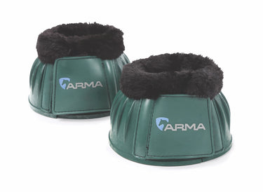 Buy the Shires ARMA Green Fleece Topped Over Reach Boots | Online for Equine