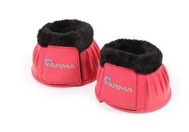 Buy the Shires ARMA Pink Fleece Topped Over Reach Boots | Online for Equine