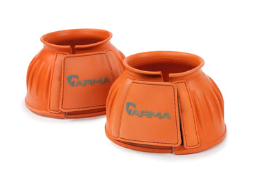 Buy the Shires ARMA Orange Touch Close Over Reach Boots | Online for Equine