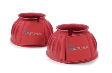 Buy the Shires ARMA Red Touch Close Over Reach Boots | Online for Equine