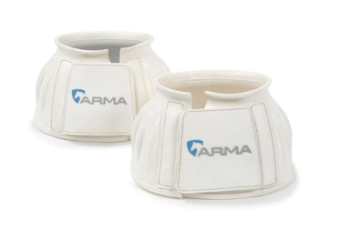 Buy the Shires ARMA White Touch Close Over Reach Boots | Online for Equine