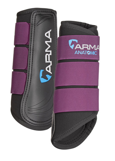 Buy the Shires ARMA Plum Neoprene Brushing Boots | Online For Equine