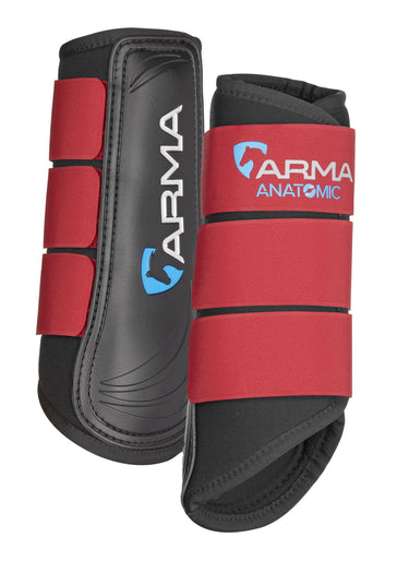 Buy the Shires ARMA Deep Red Neoprene Brushing Boots | Online For Equine