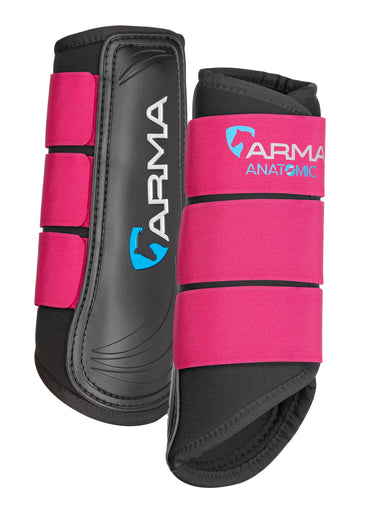 Buy the Shires ARMA Raspberry Neoprene Brushing Boots | Online for Equine