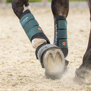 Buy the Shires ARMA Air Motion Green Brushing Boots | Online for Equine