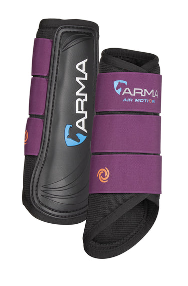 Buy the Shires ARMA Air Motion Plum Brushing Boots | Online for Equine