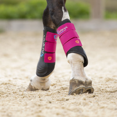 Buy the Shires ARMA Air Motion Raspberry Brushing Boots | Online for Equine