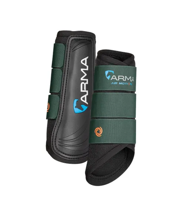 Buy the Shires ARMA Air Motion Green Brushing Boots | Online for Equine