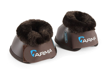 Buy the Shires ARMA Anatomic Brown Comfort Over Reach Boots | Online for Equine