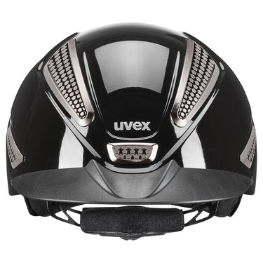 Uvex Shiny Perfexxion III Black Adjustable Riding Hat