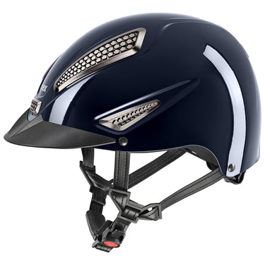 Uvex Shiny Perfexxion III Navy Adjustable Riding Hat