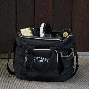 Buy Supreme Products Pro Groom Ring Bag -Black/Gold| Online for Equine