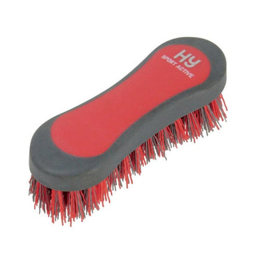 Hy Sport Active Hoof Brush Rosette Red-Rosette Red