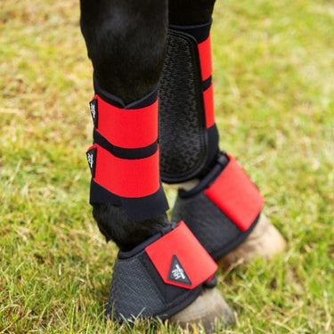 Buy HY Sport Active Brushing Boots Rosette Red | Online for Equine