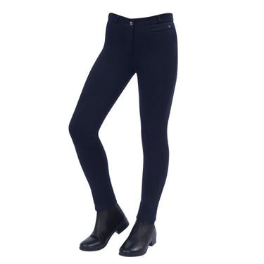 Buy the Dublin Supa-Fit Ladies Zip Up Knee Patch Jodhpurs | Online for Equine