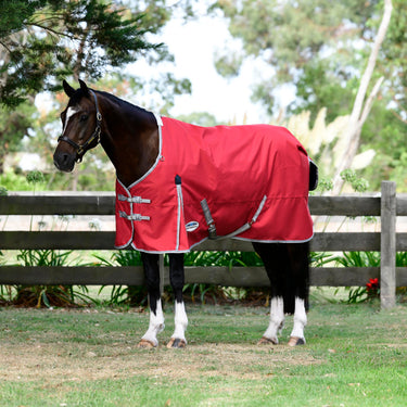 Weatherbeeta Red/Silver/Navy Comfitec Classic Standard Neck Lite Plus Turnout Rug