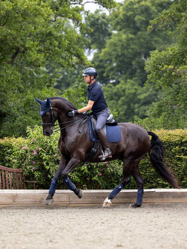 LeMieux ProSport Navy Suede Dressage Square