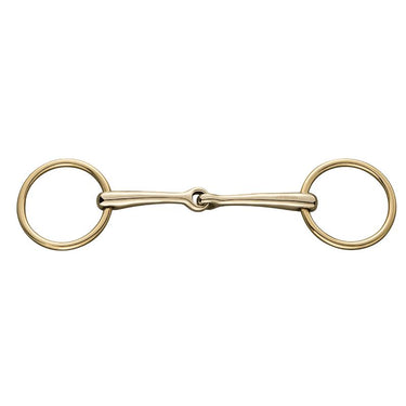 Buy Sprenger Sensogan 12mm Single Jointed Bradoon Snaffle Bit (Gold Rings) | Online for Equine