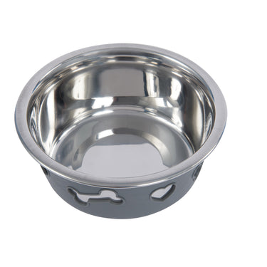 Buy Weatherbeeta Non-Slip Stainless Steel Silicone Bone Blue Dog Bowl | Online for Equine