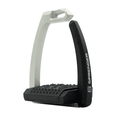 Buy the Sprenger AERO-Stirrups with blanking plug - Black/Silver | Online for Equine