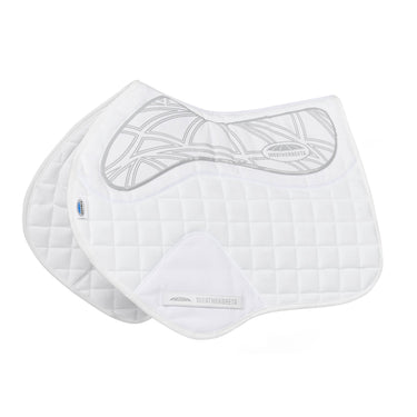 Weatherbeeta White Ultra Grip Jump Shaped Saddle Pad