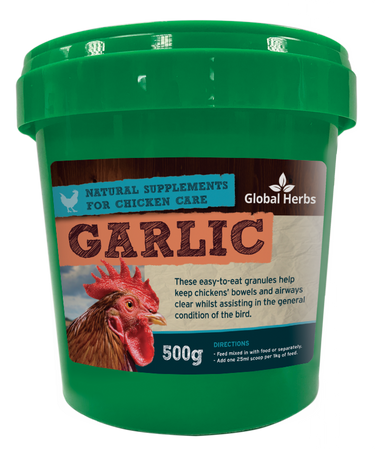 Buy Global Herbs Chicken Garlic 500G| Online for Equine