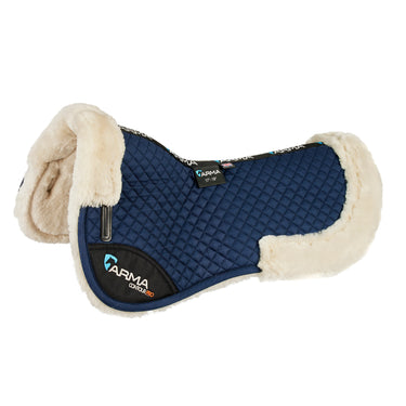 Buy the Shires ARMA Navy/Natural Cotton Half Pad | Online for Equine