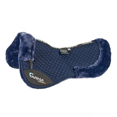 Buy the Shires ARMA Navy Cotton Half Pad | Online for Equine