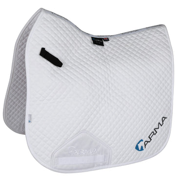 Buy Shires ARMA White Branded Dressage Saddlecloth| Online for Equine