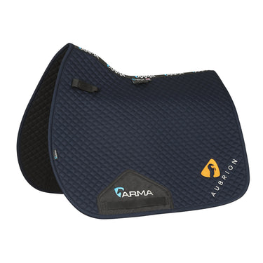 Buy the Shires Aubrion Navy Branded GP Saddlecloth | Online for Equine