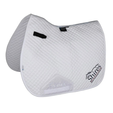 Buy the Shires Branded White Dressage Saddlecloth | Online for Equine