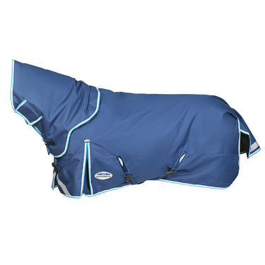 Weatherbeeta Blue/Bright Blue/White Comfitec Ultra Hardi Detach-A-Neck Medium/Lite Turnout Rug