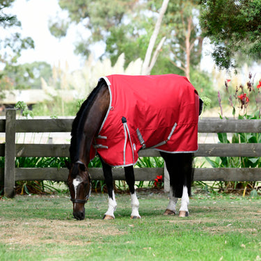 Weatherbeeta Red/Silver/Navy Comfitec Classic Standard Neck Lite Plus Turnout Rug