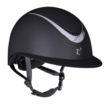 Buy Karben Black Silver Elisa Ellipse Wide Peak Adjustable Riding Hat| Online for Equine