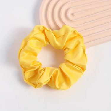 Buy the Equetech Canary Plain Jacquard Hair Scrunchie | Online For Equine 