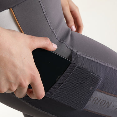 Buy the Shires Aubrion Team Shield Grey Riding Tights| Online for Equine