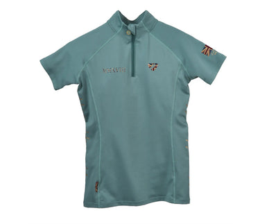 Buy Shires Aubrion Team Young Rider Sage Short Sleeve Base Layer -7 - 8 Years| Online for Equine