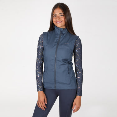 Buy Shire Aubrion Mistral Ladies Navy Gilet | Online for Equine