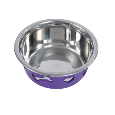 Buy Weatherbeeta Non-Slip Stainless Steel Silicone Bone Dark Grey Dog Bowl | Online for Equine