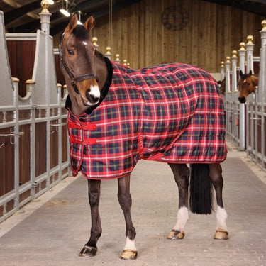 Shires Tempest Plus Red Tartan 200g Stable Rug