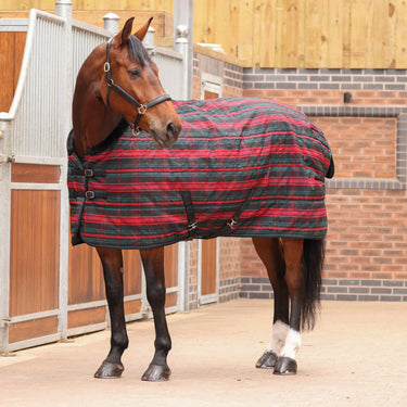 Shires Tempest Plus Red Tartan 200g Stable Rug