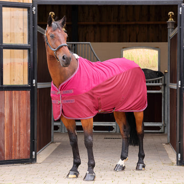 Shires Tempest Original Maroon Fleece/Mesh Cooler Rug