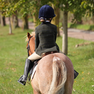 Shires Dark Green Check Aubrion Childs Saratoga Jacket