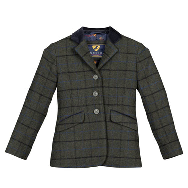 Shires Dark Green Check Aubrion Childs Saratoga Jacket