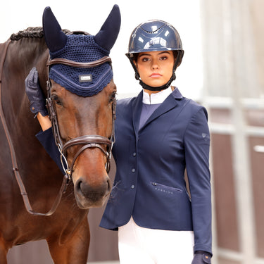 Buy the Shires Aubrion Navy Brixton Show Jacket | Online for Equine