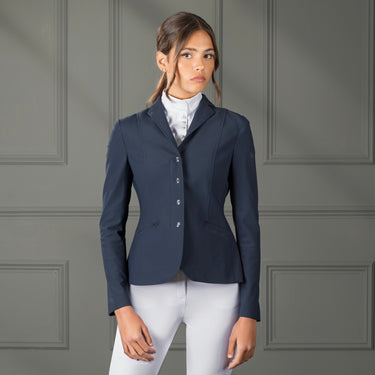 Buy the Shires Aubrion Navy Young Rider Newton Show Jacket | Online for Equine