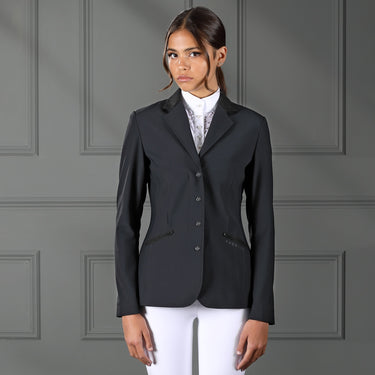 Buy the Shires Aubrion Black Bolton Show Jacket | Online for Equine