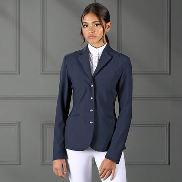 Buy the Shires Aubrion Navy Wellington Show Jacket | Online for Equine