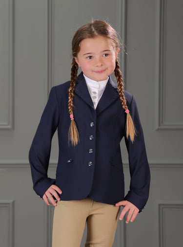 Buy the Shires Aubrion Navy Young Rider Wellington Show Jacket | Online for Equine