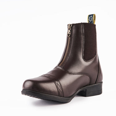 Buy the Shires Moretta Brown Clio Synthetic Children's Paddock Boots | Online for Equine